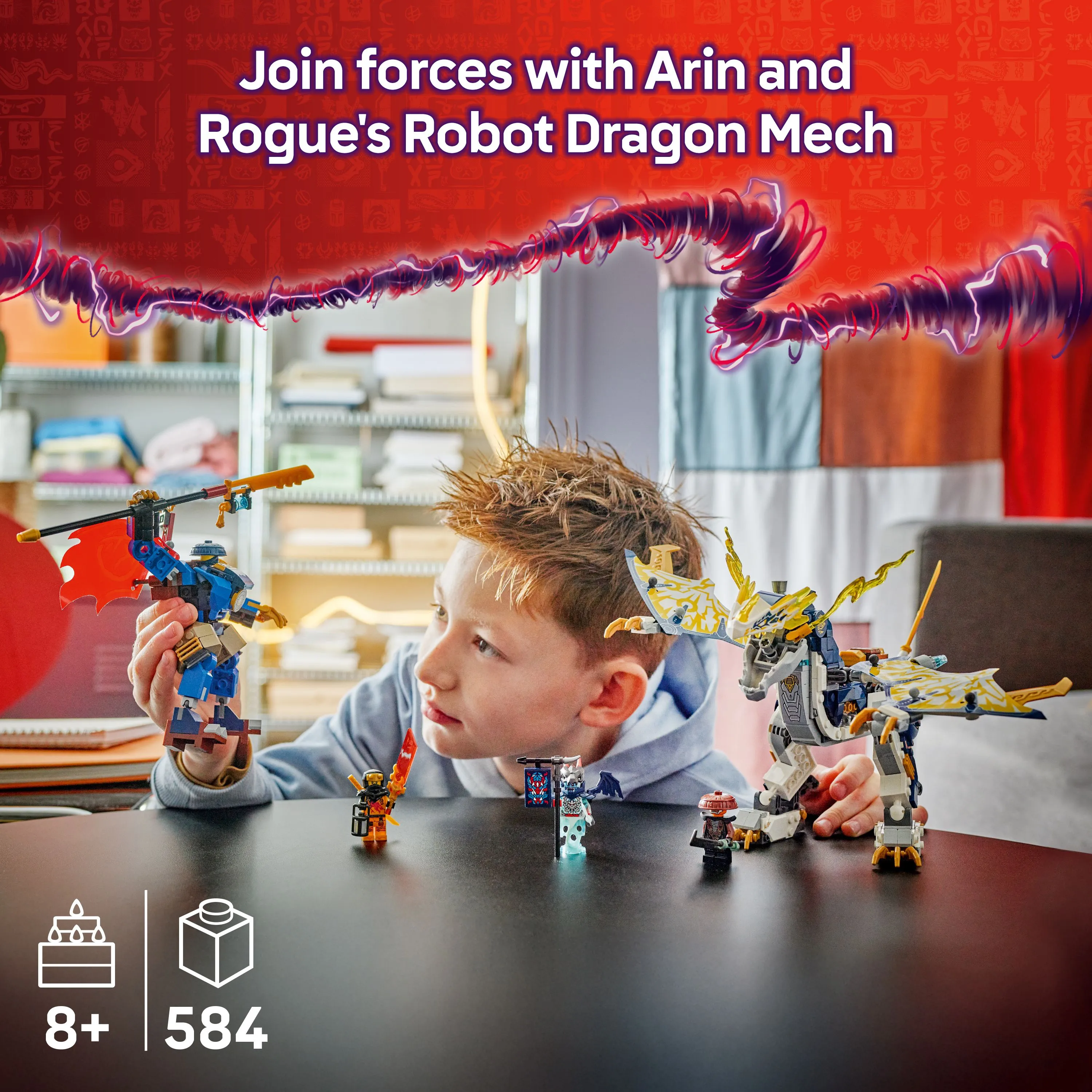 LEGO NINJAGO Rogue's Mech Dragon Rider 71843