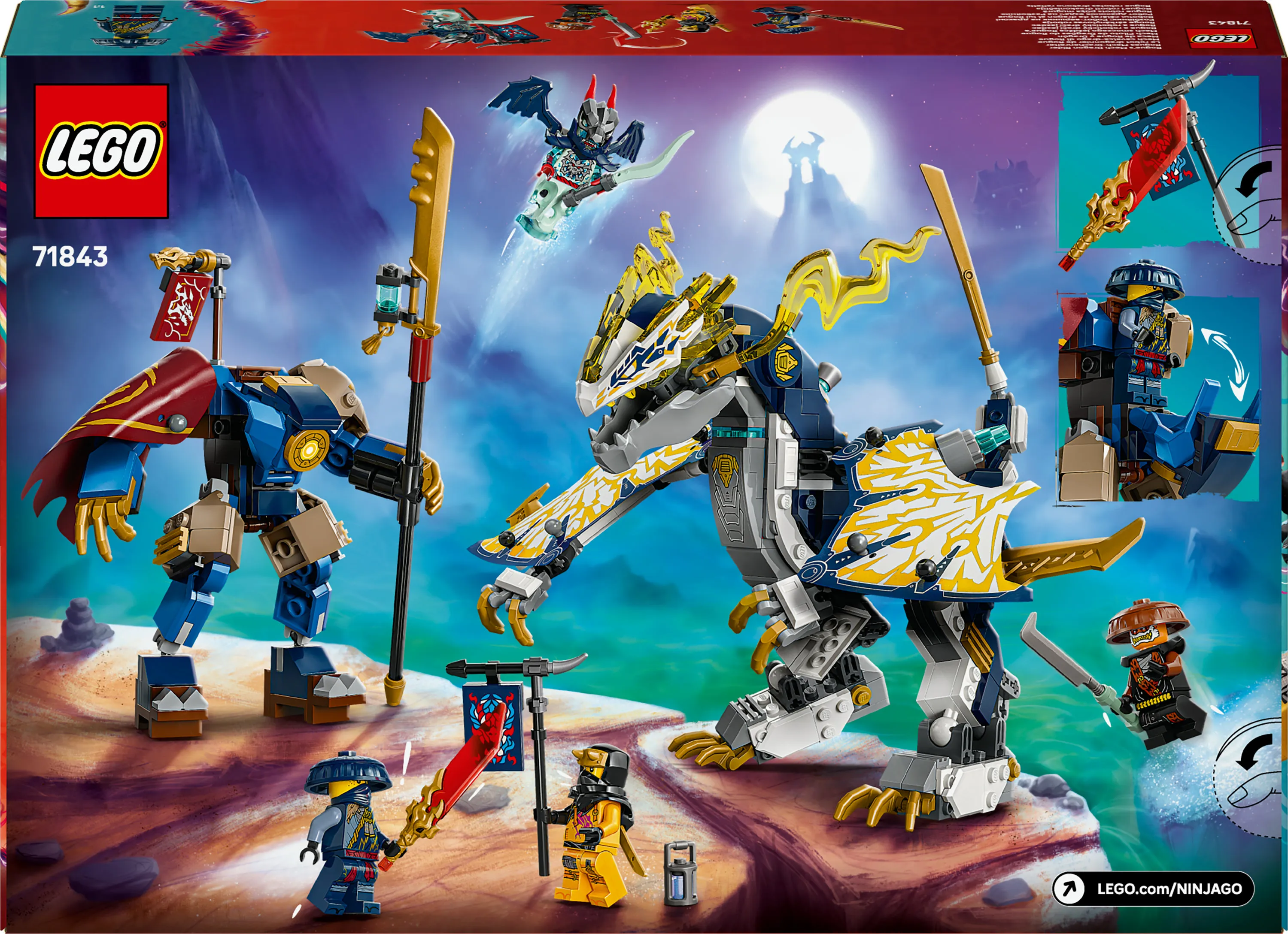 LEGO NINJAGO Rogue's Mech Dragon Rider 71843
