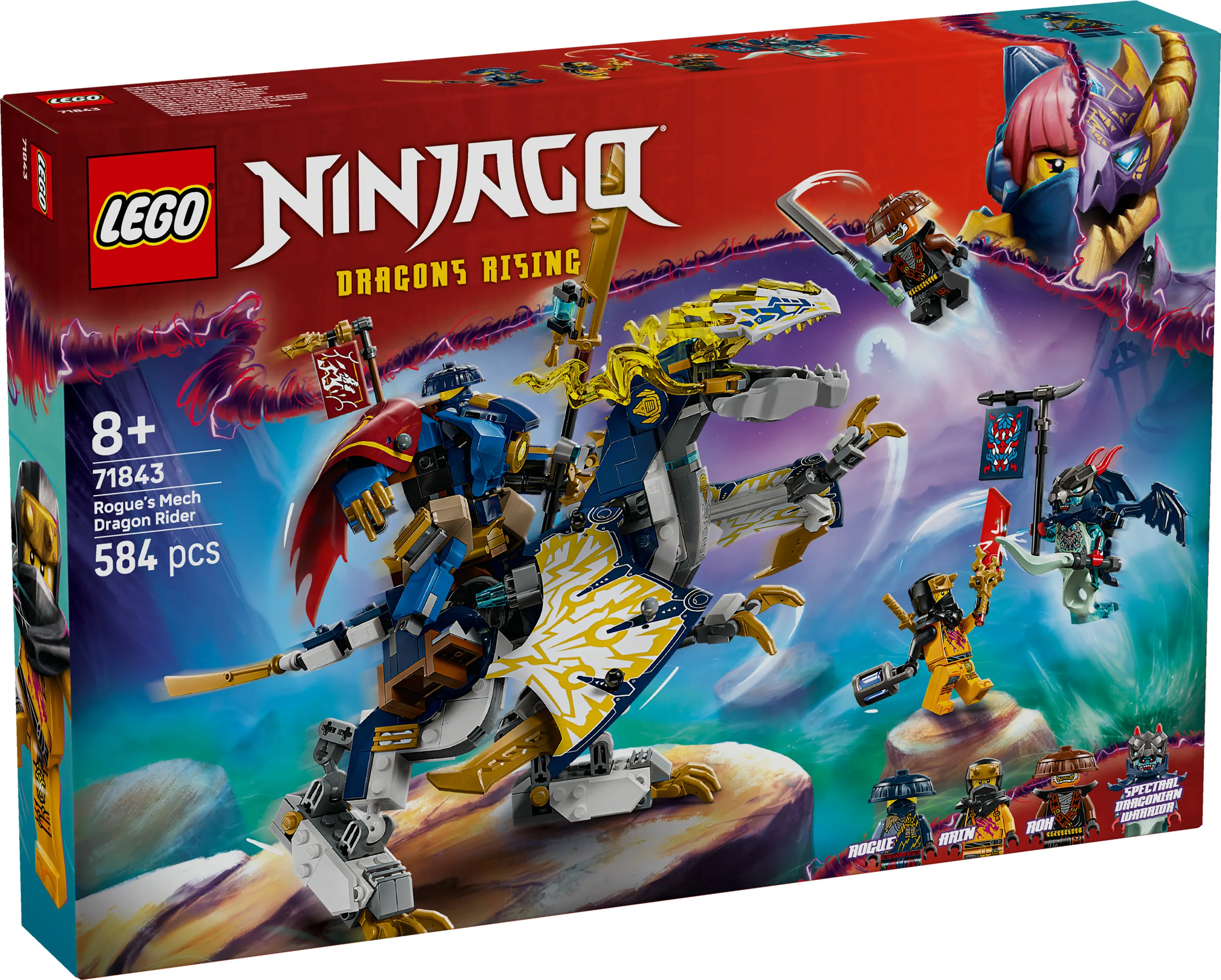 LEGO NINJAGO Rogue's Mech Dragon Rider 71843