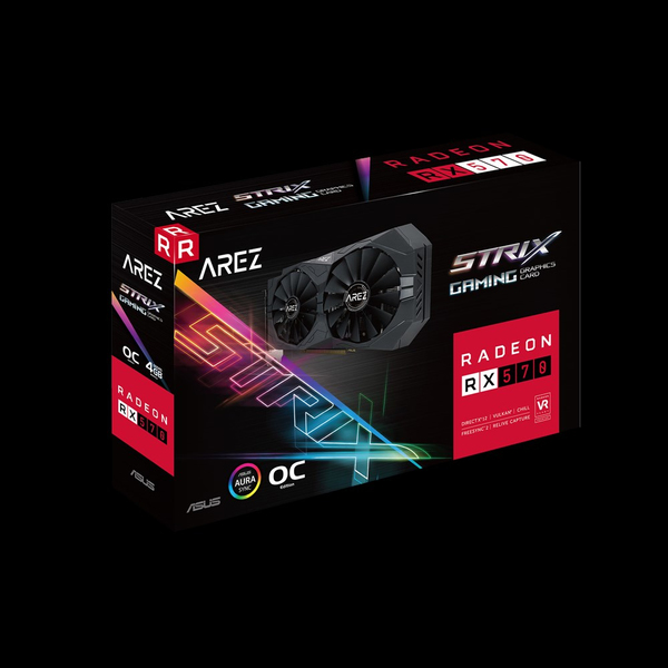 ASUS AREZ Strix RX570 OC edition 4GB -n&auml;yt&ouml;nohjain