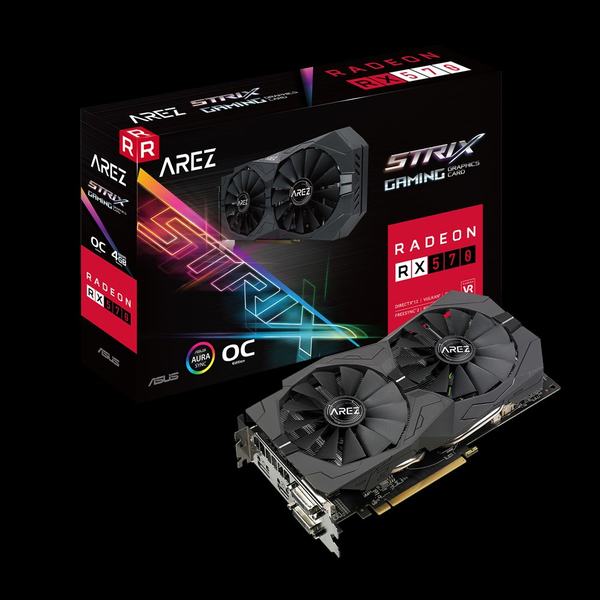 ASUS AREZ Strix RX570 OC edition 4GB - Grafikkort