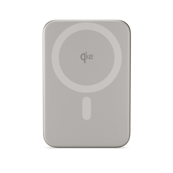 Epico UltraPack Qi2 10000mAh Alu Mag+ Wireless Power Bank EM71b Wireless Charging 15W for iPhone and Android, Titanium