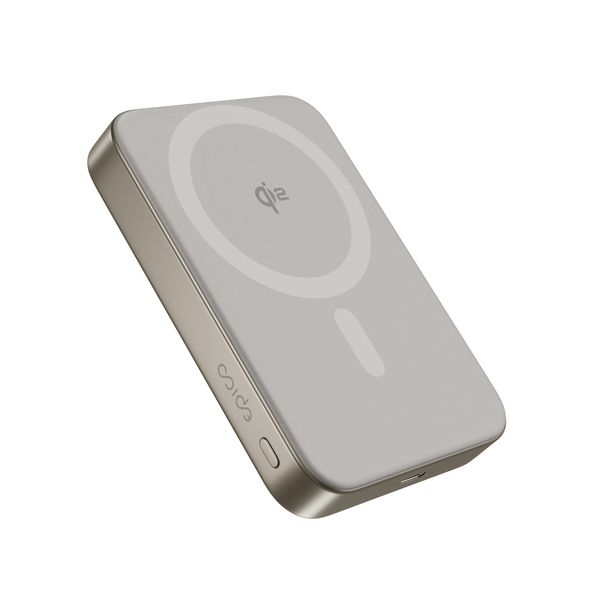 Epico UltraPack Qi2 10000mAh Alu Mag+ Wireless Power Bank EM71b Wireless Charging 15W for iPhone and Android, Titanium