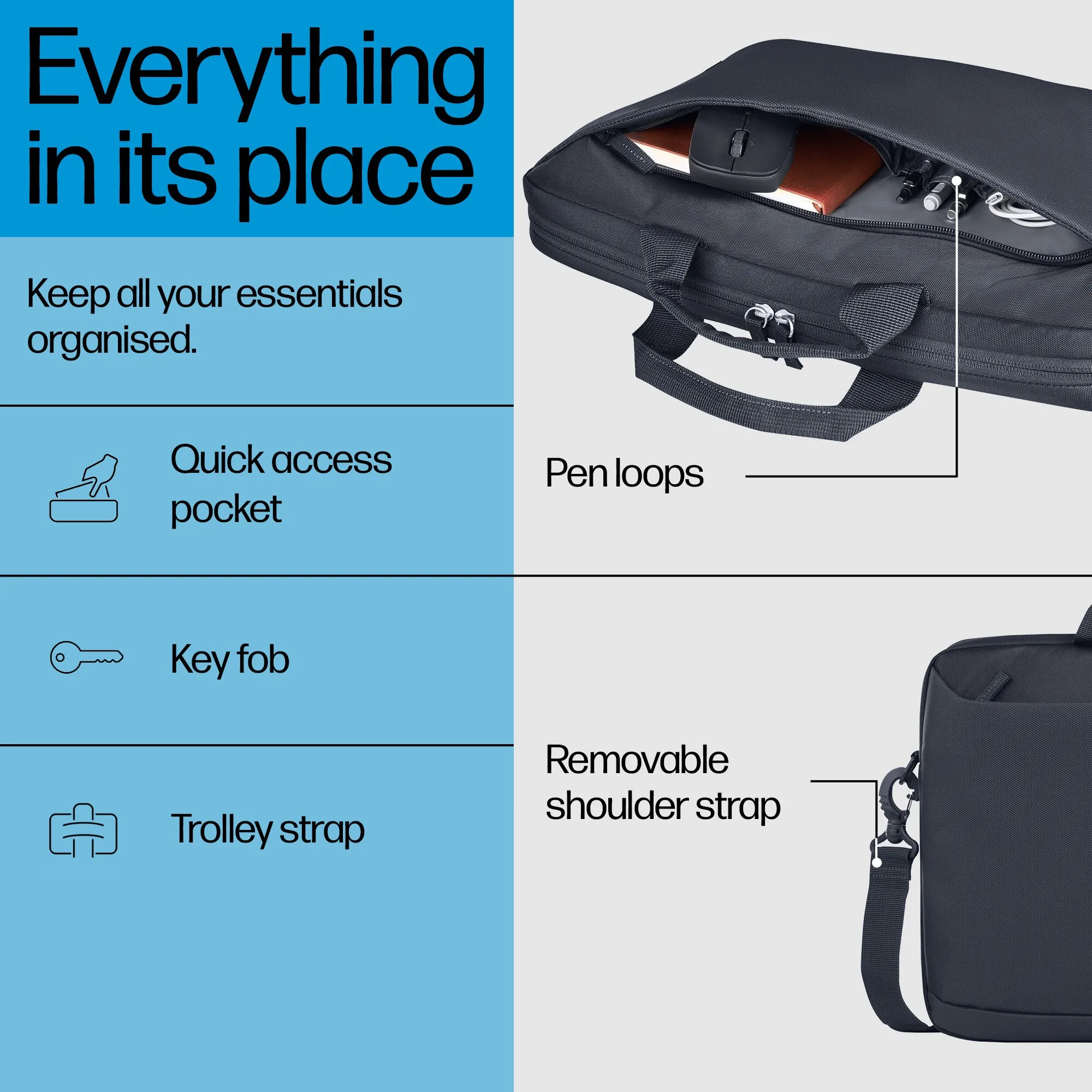HP Evday 16 Odyssey Gray LaptopBriefcase