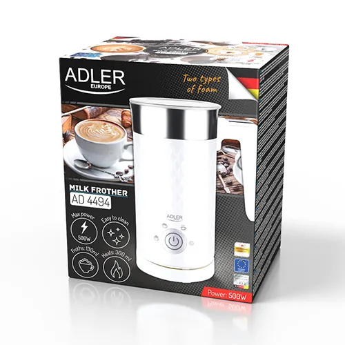 Adler AD 4494 Milk Frother 500 Watt 300 Millilitre White