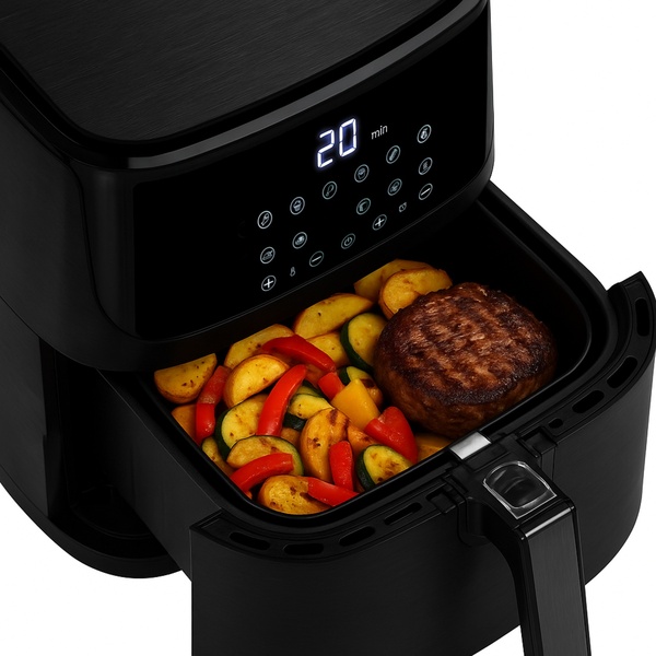 Adler AD 6317, 5.5L, 2500W, air fryer, Black