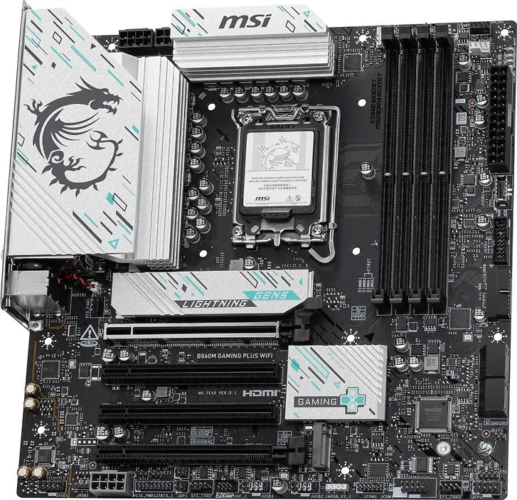 MSI B860M Gaming Plus WiFi 7 LGA1851 DDR5 Micro-ATX - motherboard