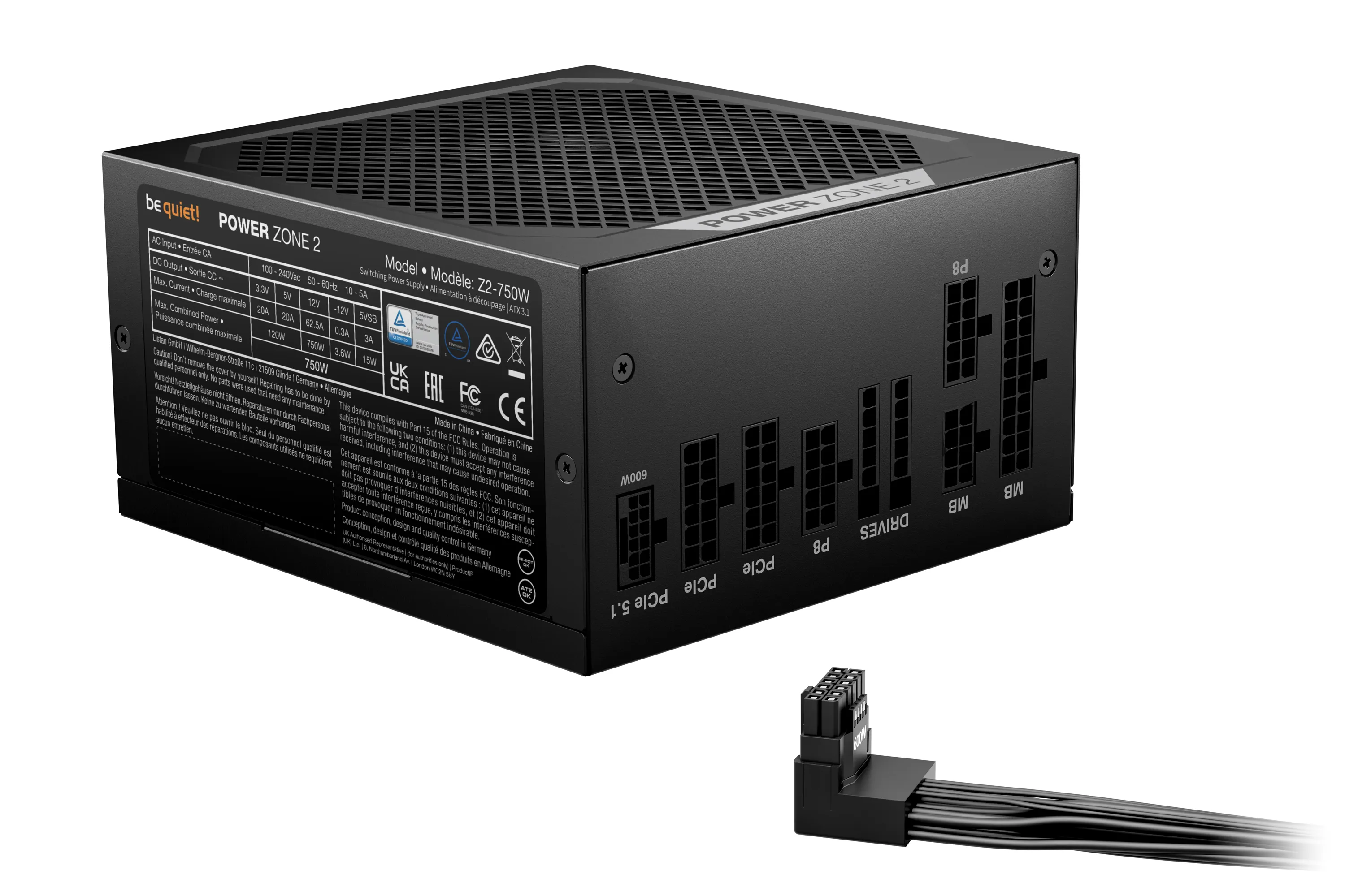 Be quiet! POWER ZONE 2 750W - PSU, 80 Plus Platinum
