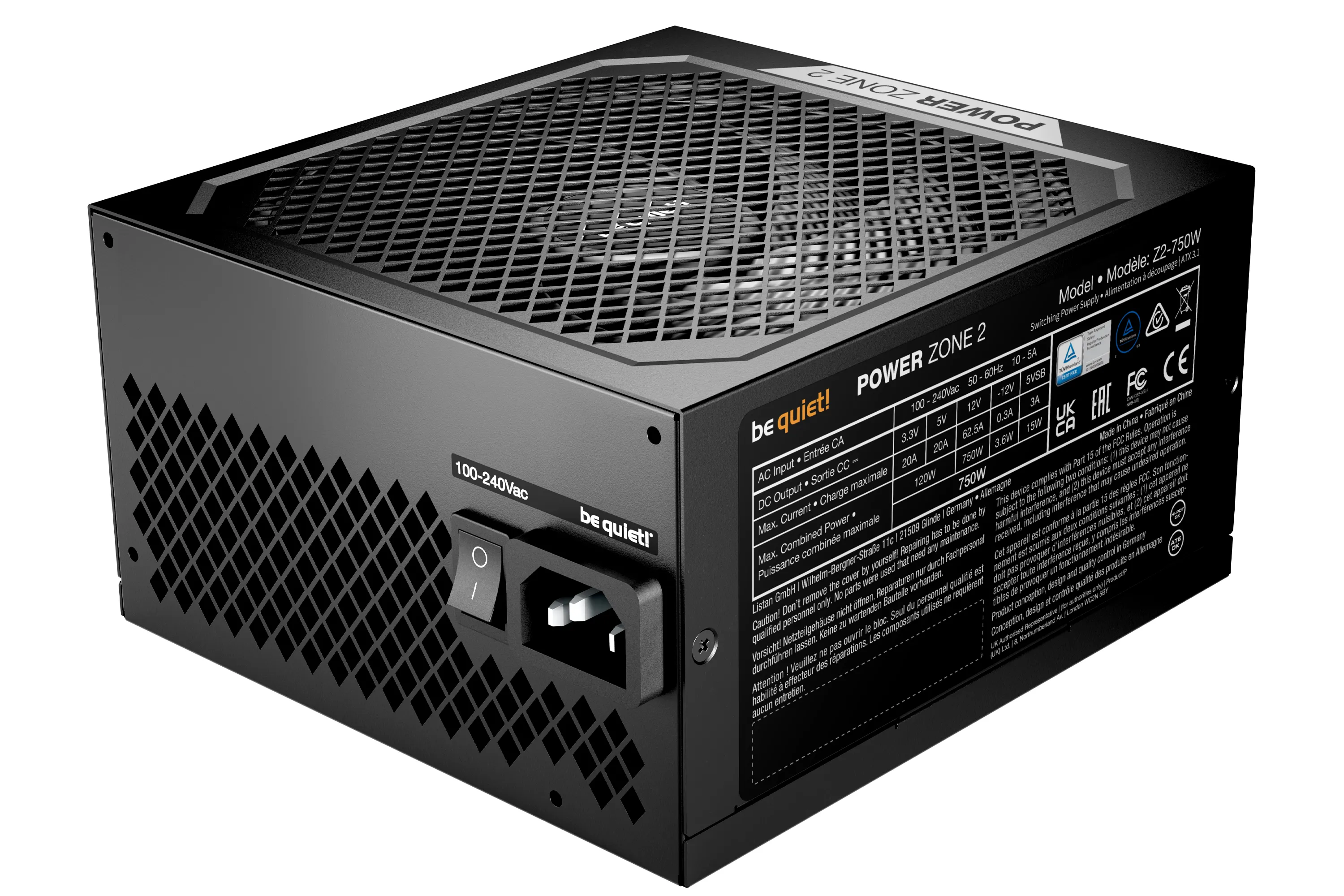 Be quiet! POWER ZONE 2 750W - PSU, 80 Plus Platinum