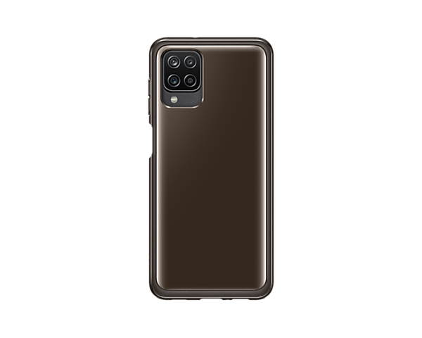 Samsung Soft Clear Cover, Galaxy A12 - Case, Black