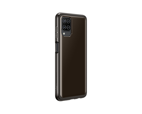 Samsung Soft Clear Cover, Galaxy A12 - Case, Black