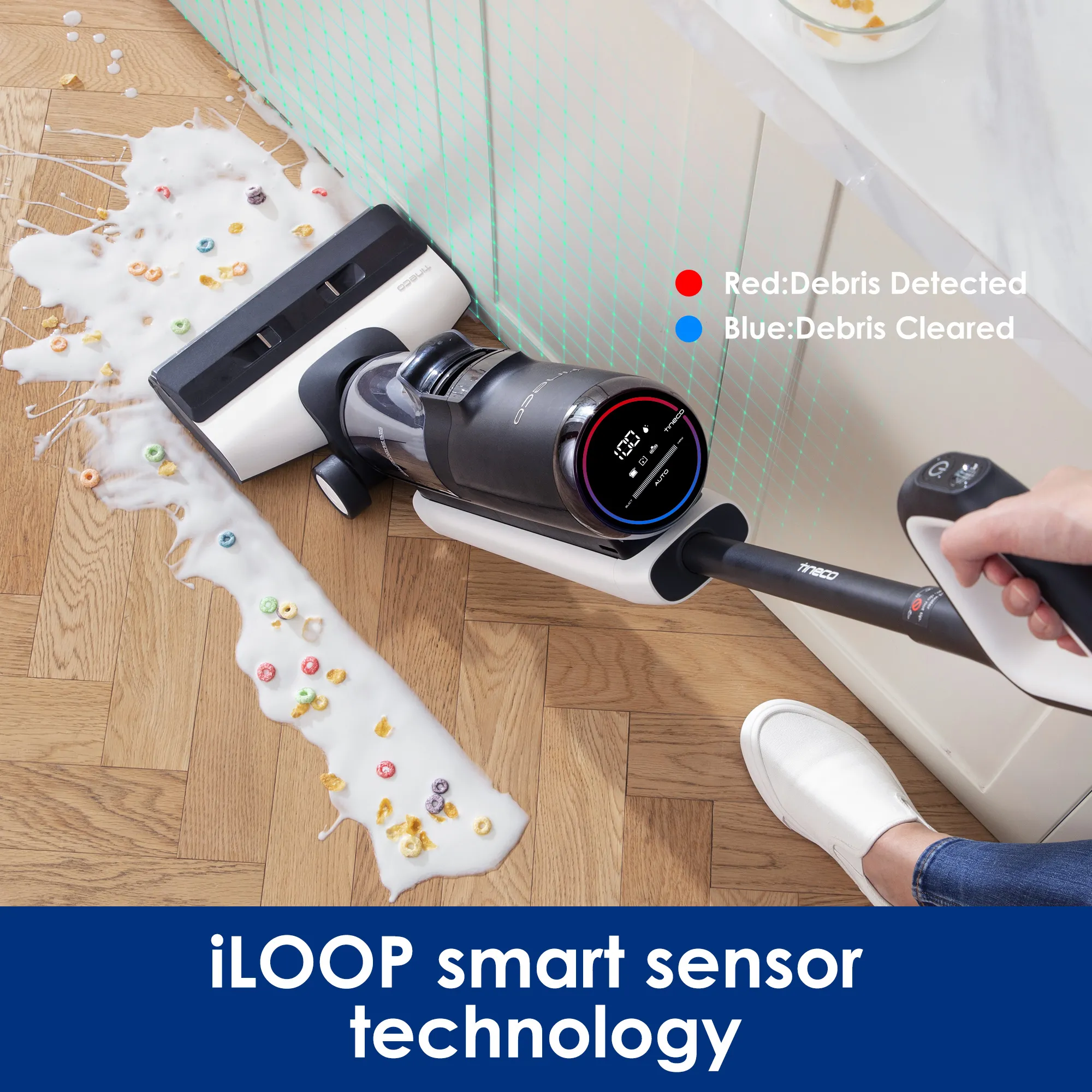 Tineco Floor One S5 Extreme FW101600DE Wet and dry vacuum cleaner, Blue/White