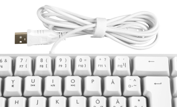 DELTACO GAMING WK70 60% Gaming Keyboard, Membrane, White semi-transparent