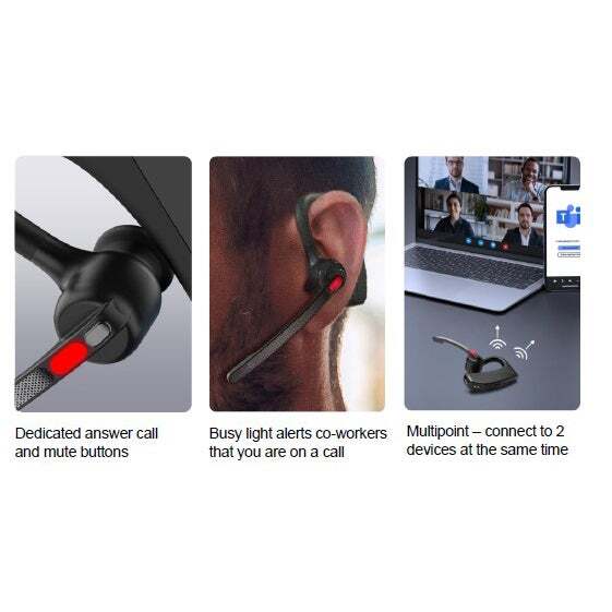 MIXX B10 Mono Headset, Black