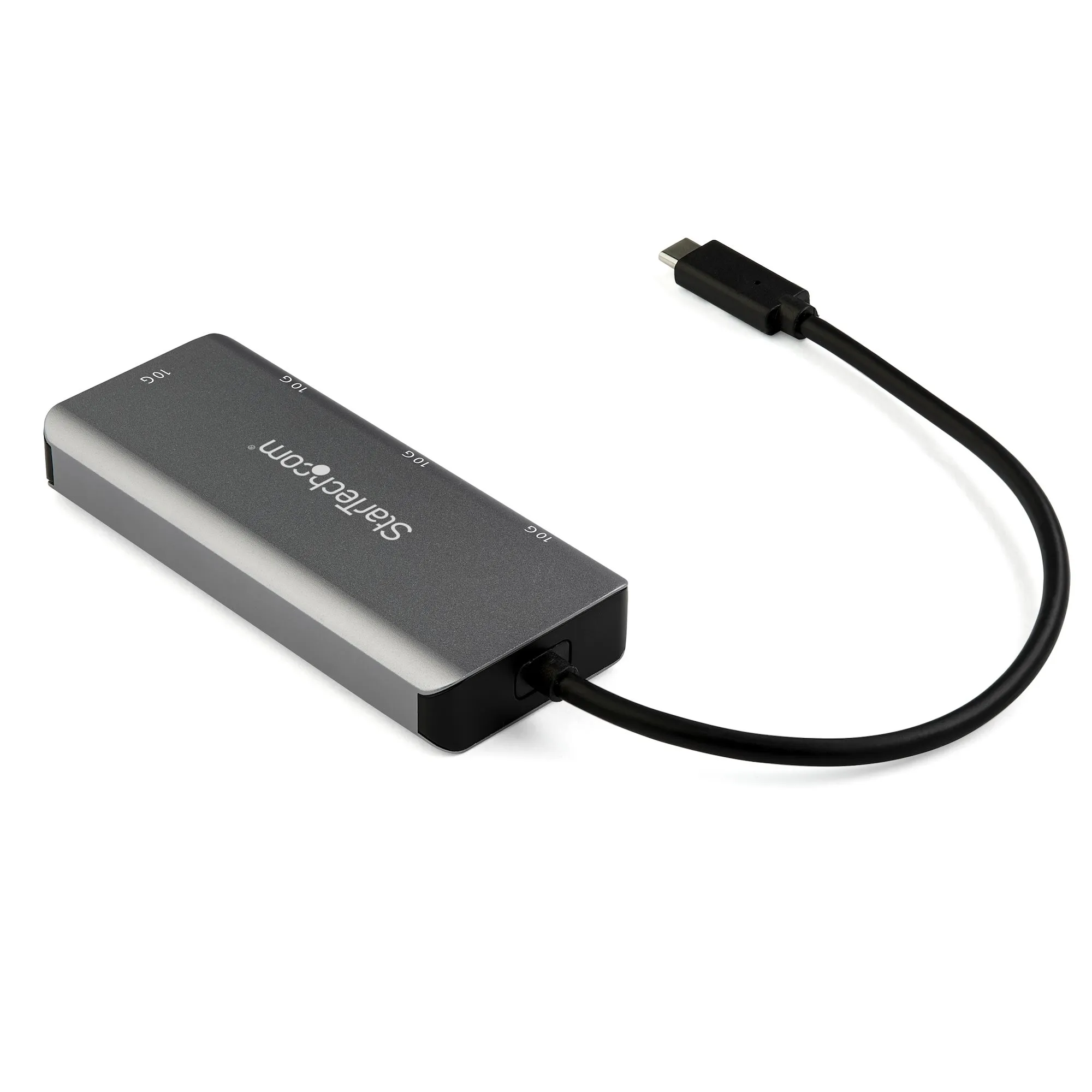 STARTECH.COM 4-Port USB-C Hub 10Gbps with 3x USB-A & 1x USB-C 9.8inch Extended Attached Host Cable HB31C2A2CB