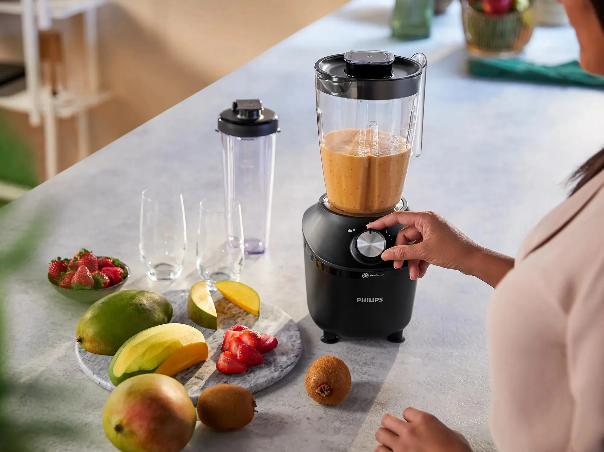 Philips 3000 Series HR2041/41 450W 1L Blender, Black