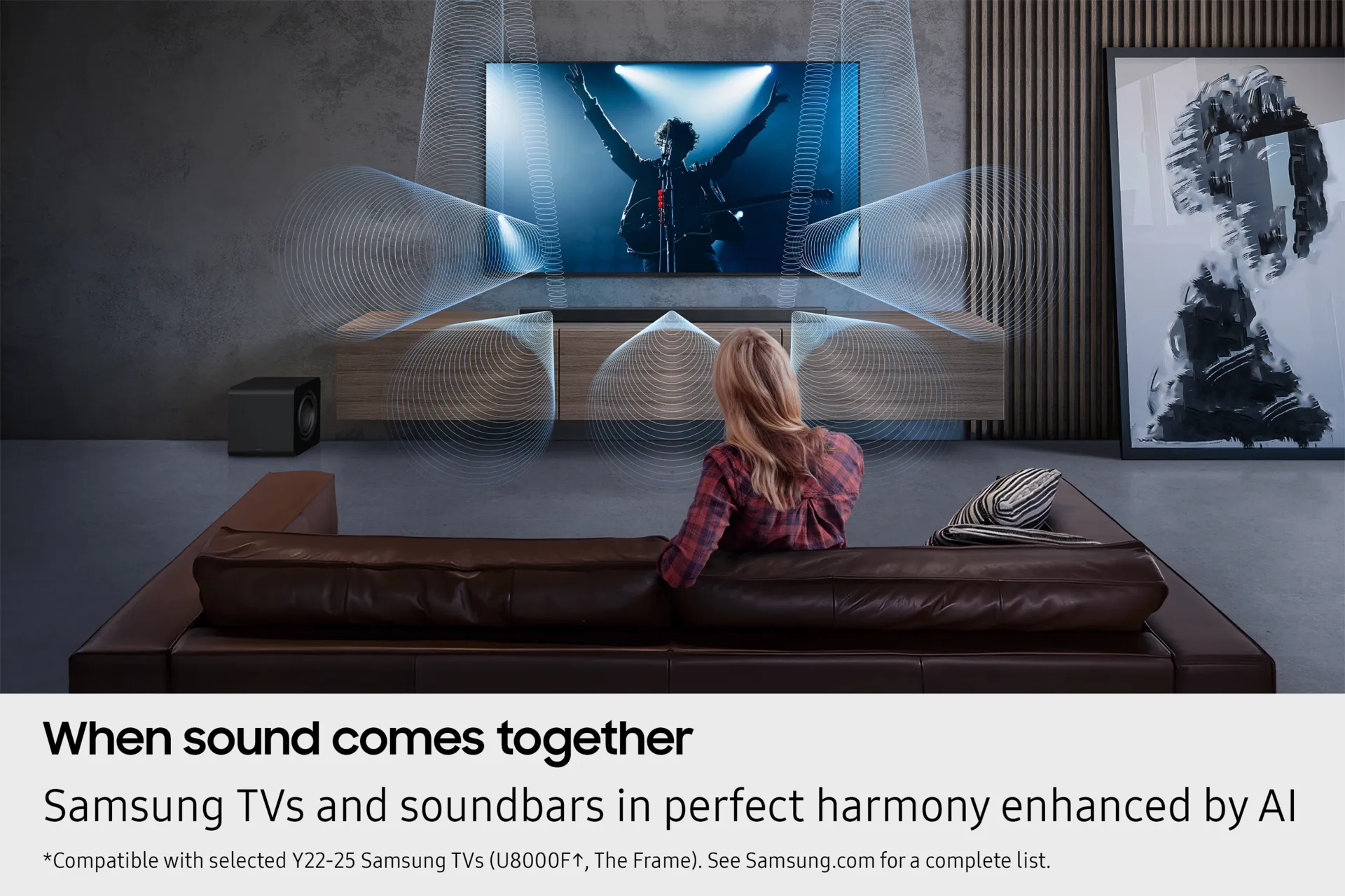 Samsung HW-QS750F 5.1.2 Dolby Atmos Soundbar system, with wireless subwoofer, Black