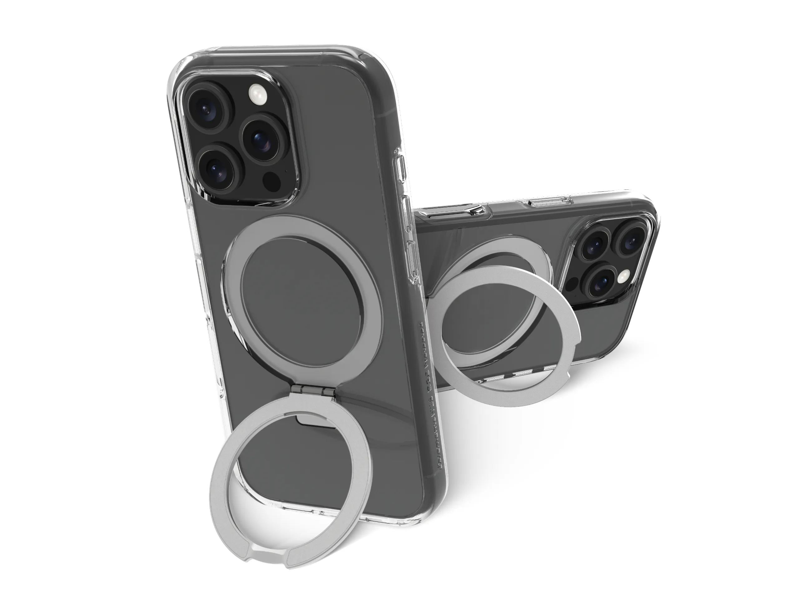 Dbramante1928 Iceland Ultra D3O MagSafe Kickstand, iPhone 16 Pro - Case, Transparent