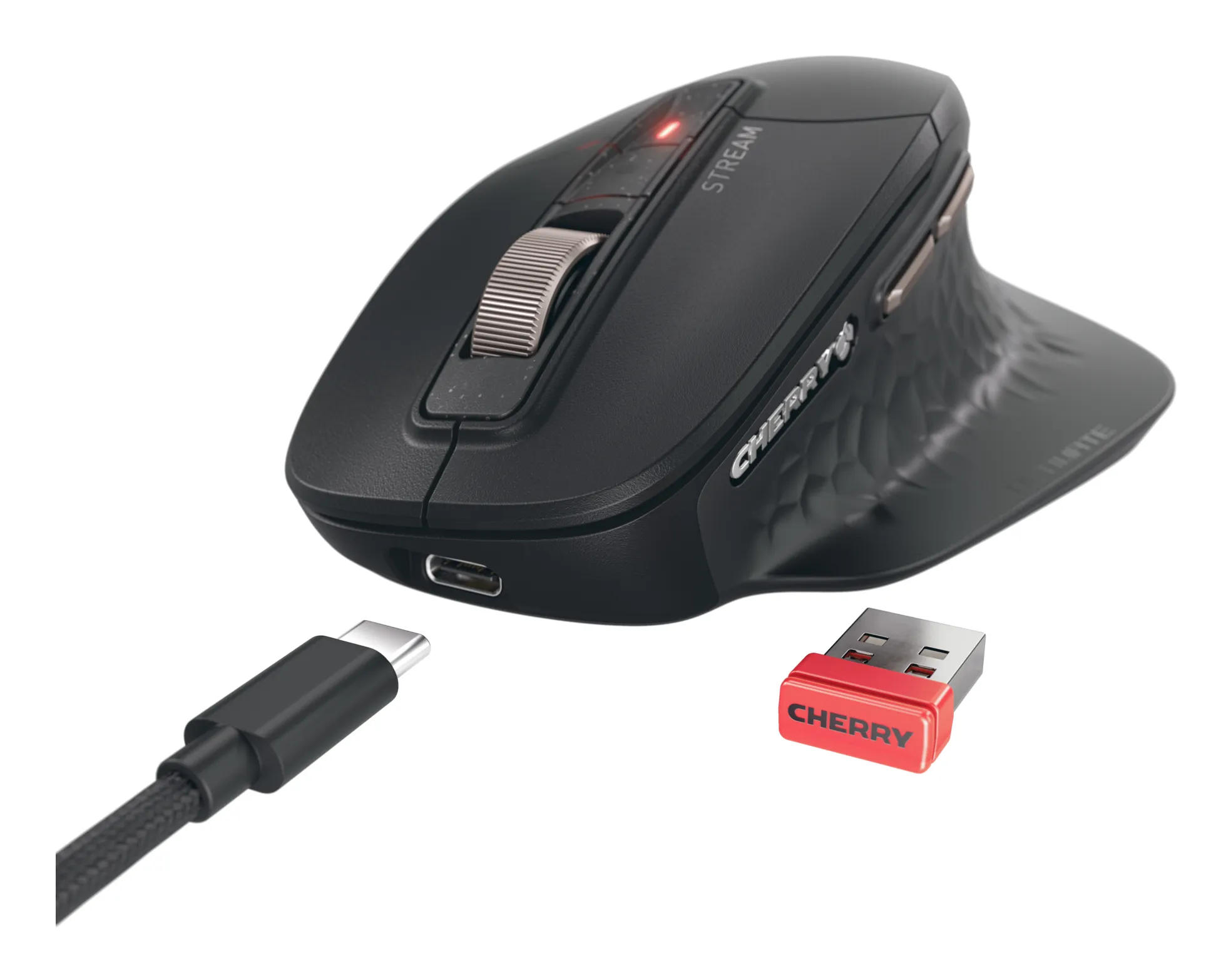 CHERRY STREAM MOUSE ULTIMATE -langaton ergonominen hiiri, musta