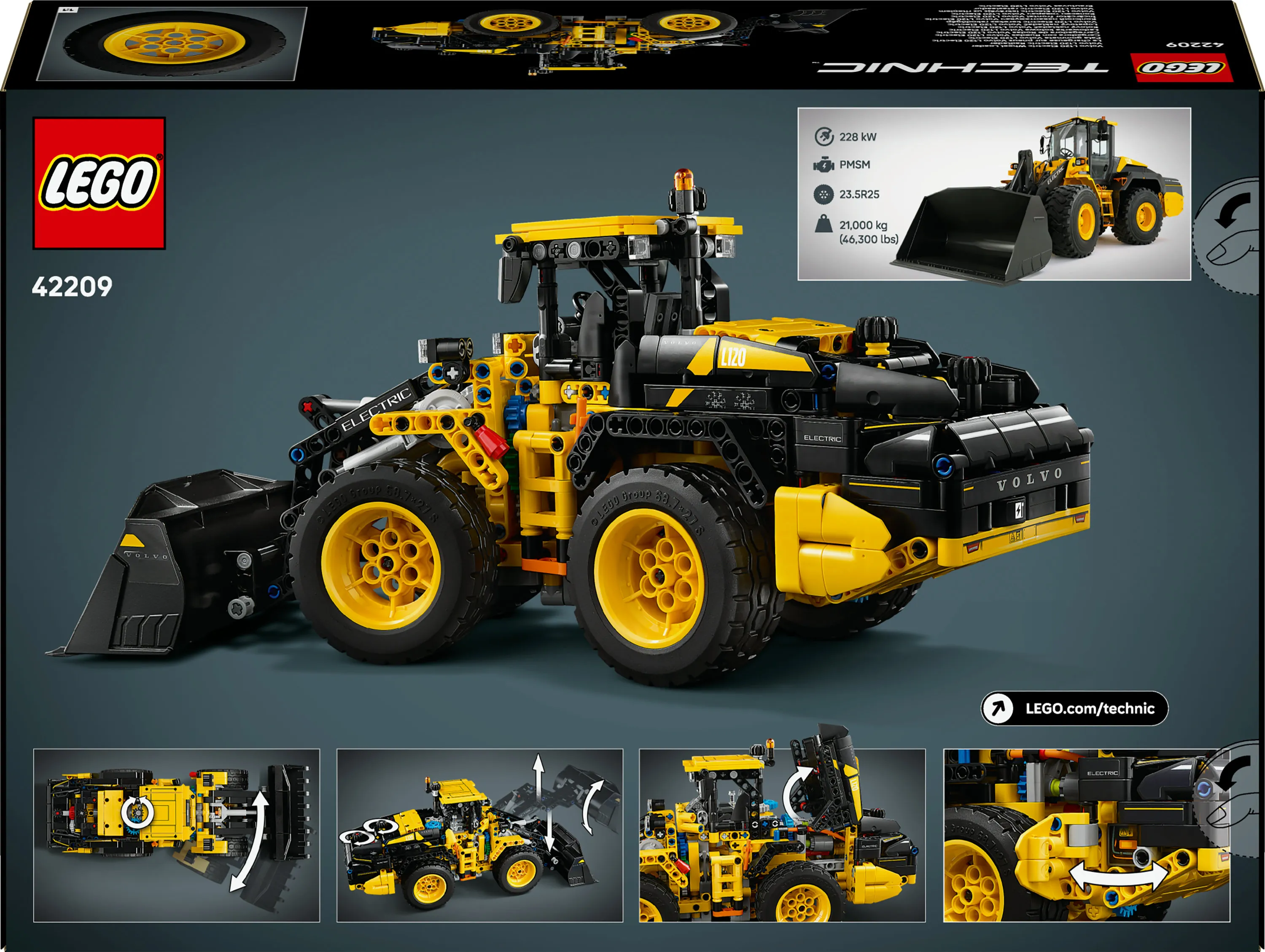 LEGO Technic Volvo L120 Electric Wheel Loader 42209