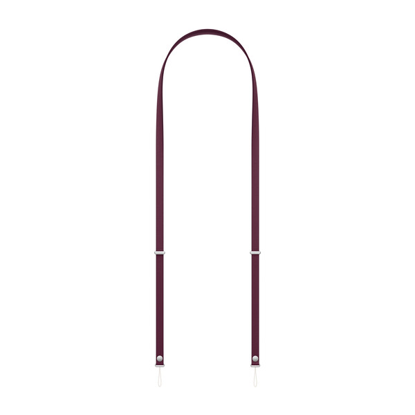 Apple Crossbody Strap, Burgundy