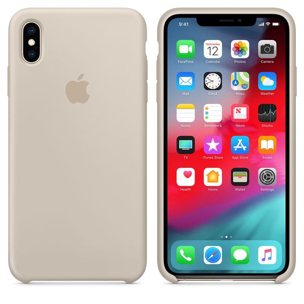 Apple iPhone XS Max ‑silikonikuori, hietaroosa