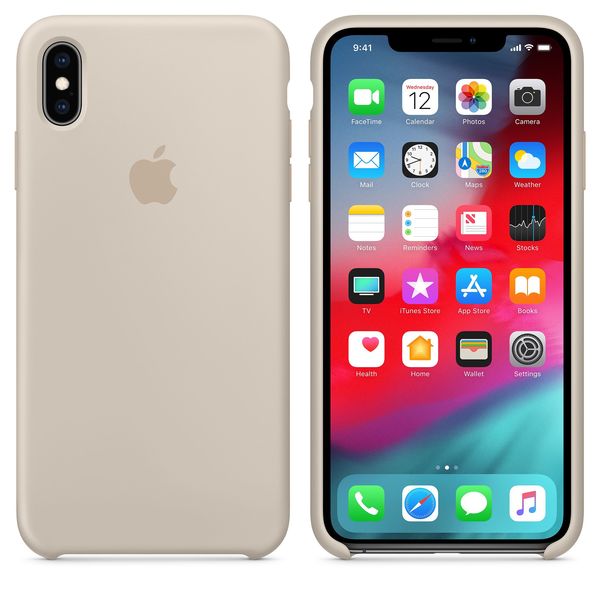 Apple iPhone XS Max Silikonskal - sandrosa