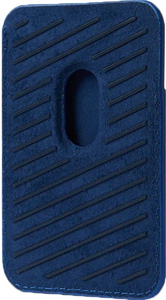 Mujjo MagSafe Leather Card Wallet -plånbok, Monacoblå