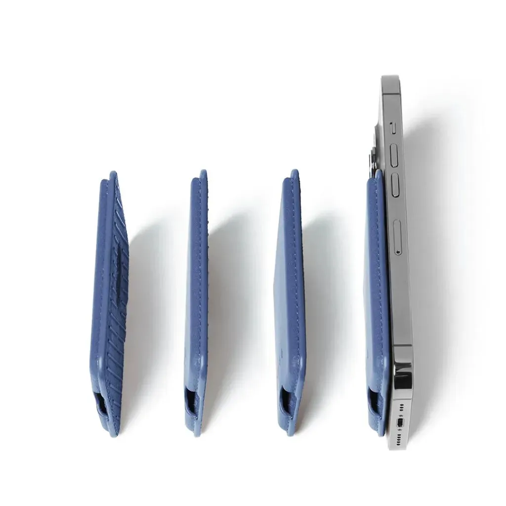 Mujjo MagSafe Leather Card Wallet -lompakko, Sininen