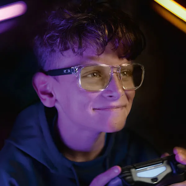 OAKLEY Holbrook XS Clear Prizm Gaming Glasses