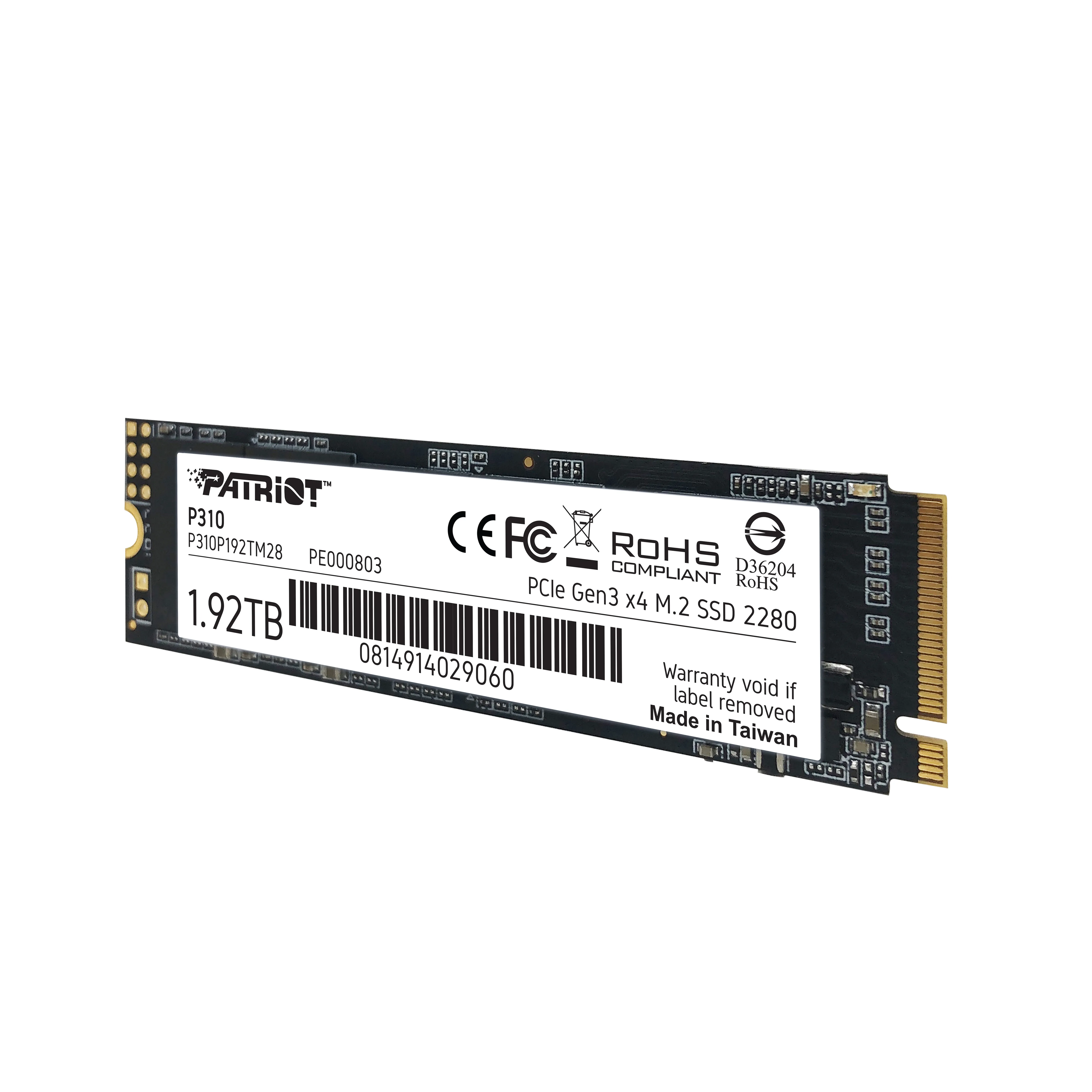 Patriot P310 1.92TB, PCIe 3.0, M.2 - SSD