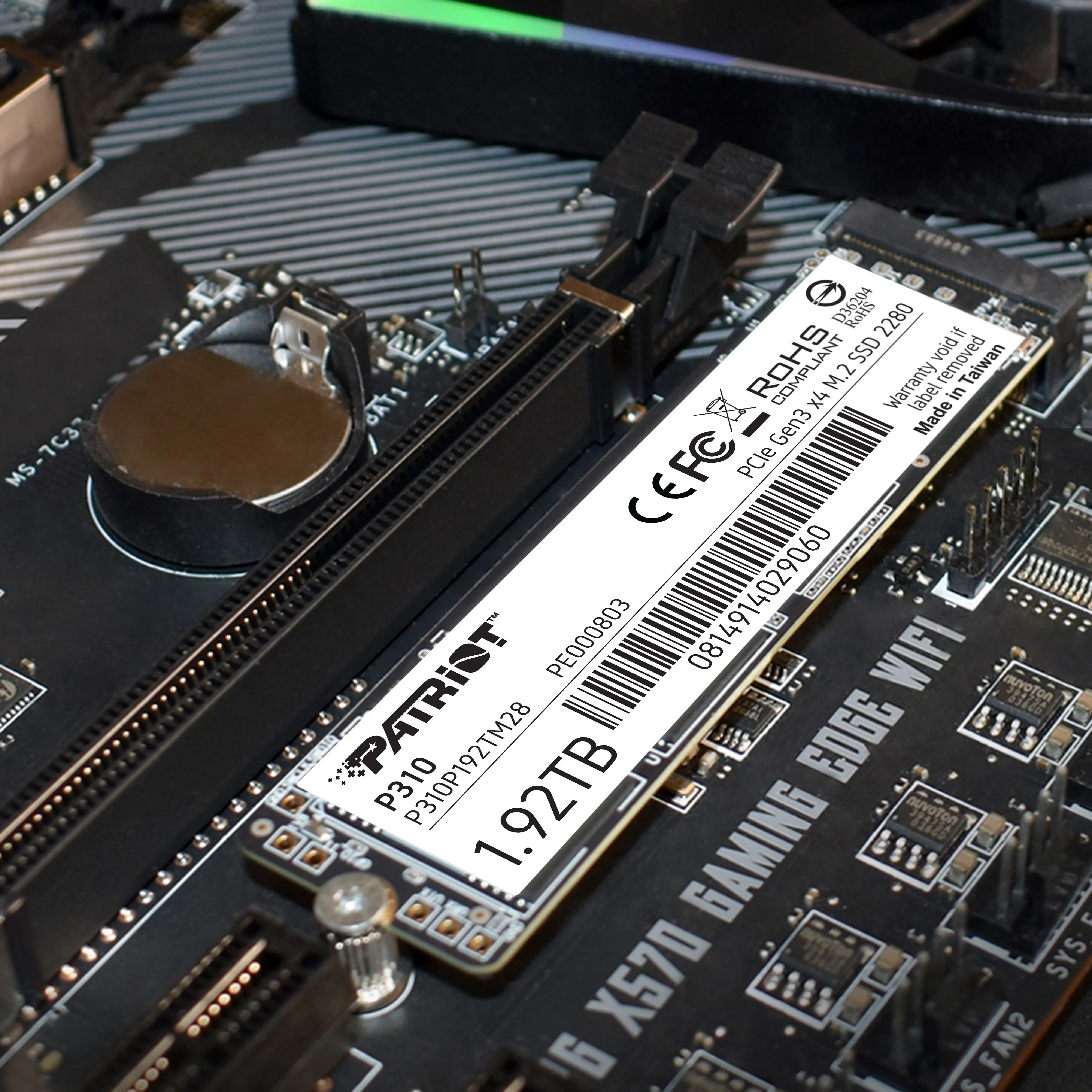 Patriot P310 1.92TB, PCIe 3.0, M.2 - SSD