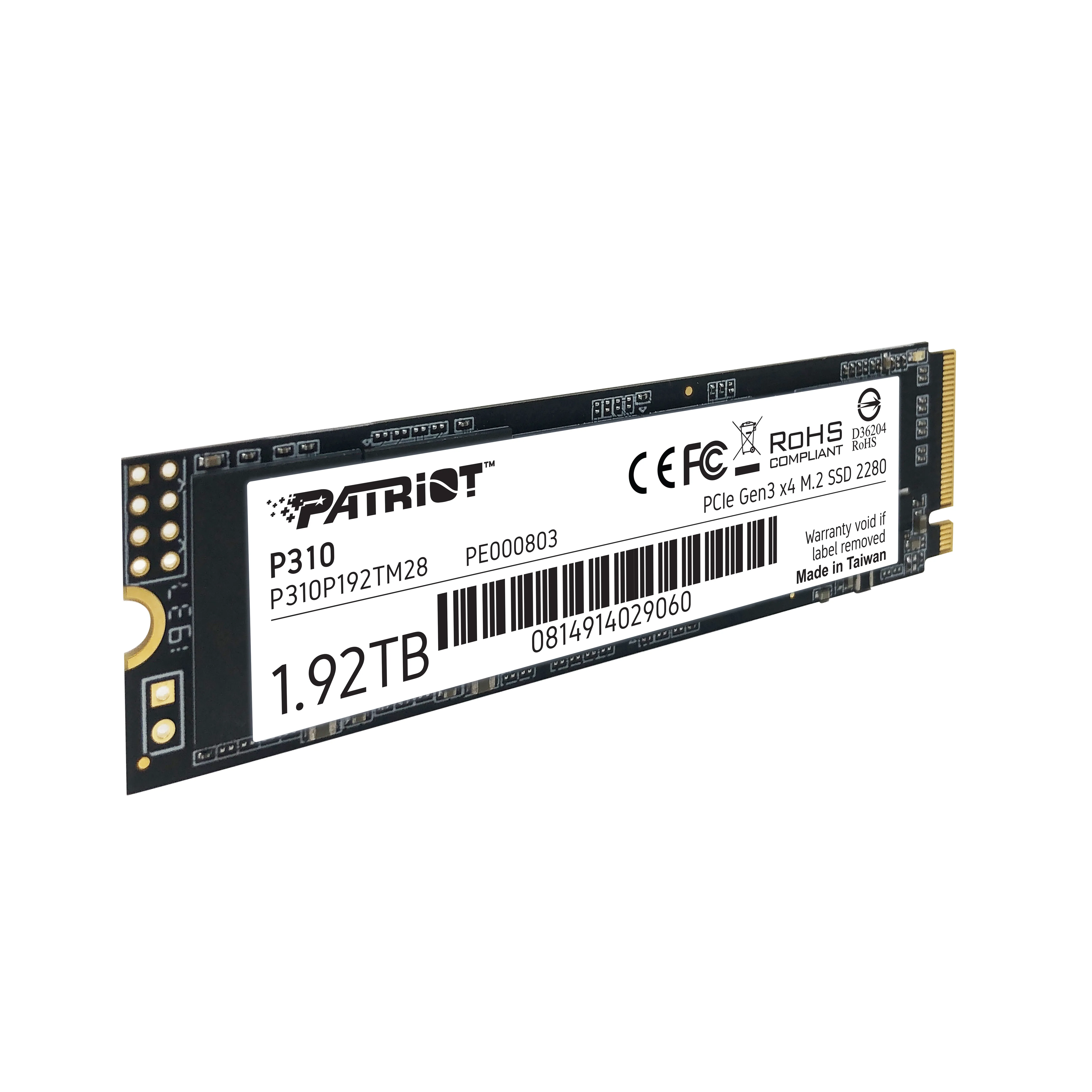 Patriot P310 1.92TB, PCIe 3.0, M.2 - SSD