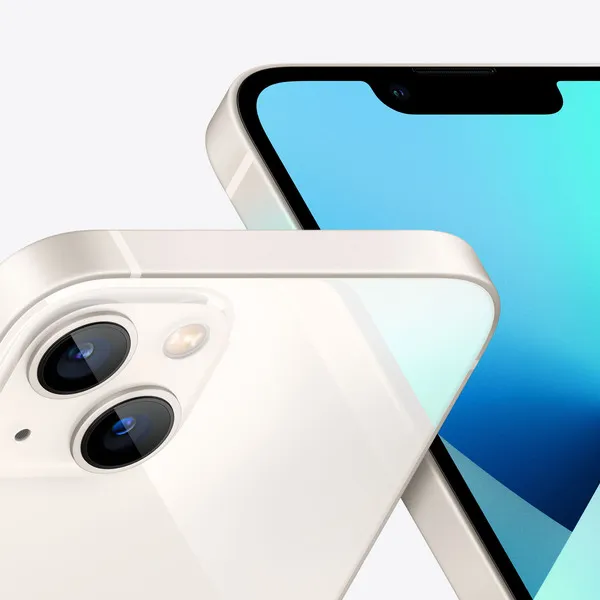 Kunnostettu iPhone 13 128 Gt -puhelin, Tähtivalkea (Erinomainen kunto)
