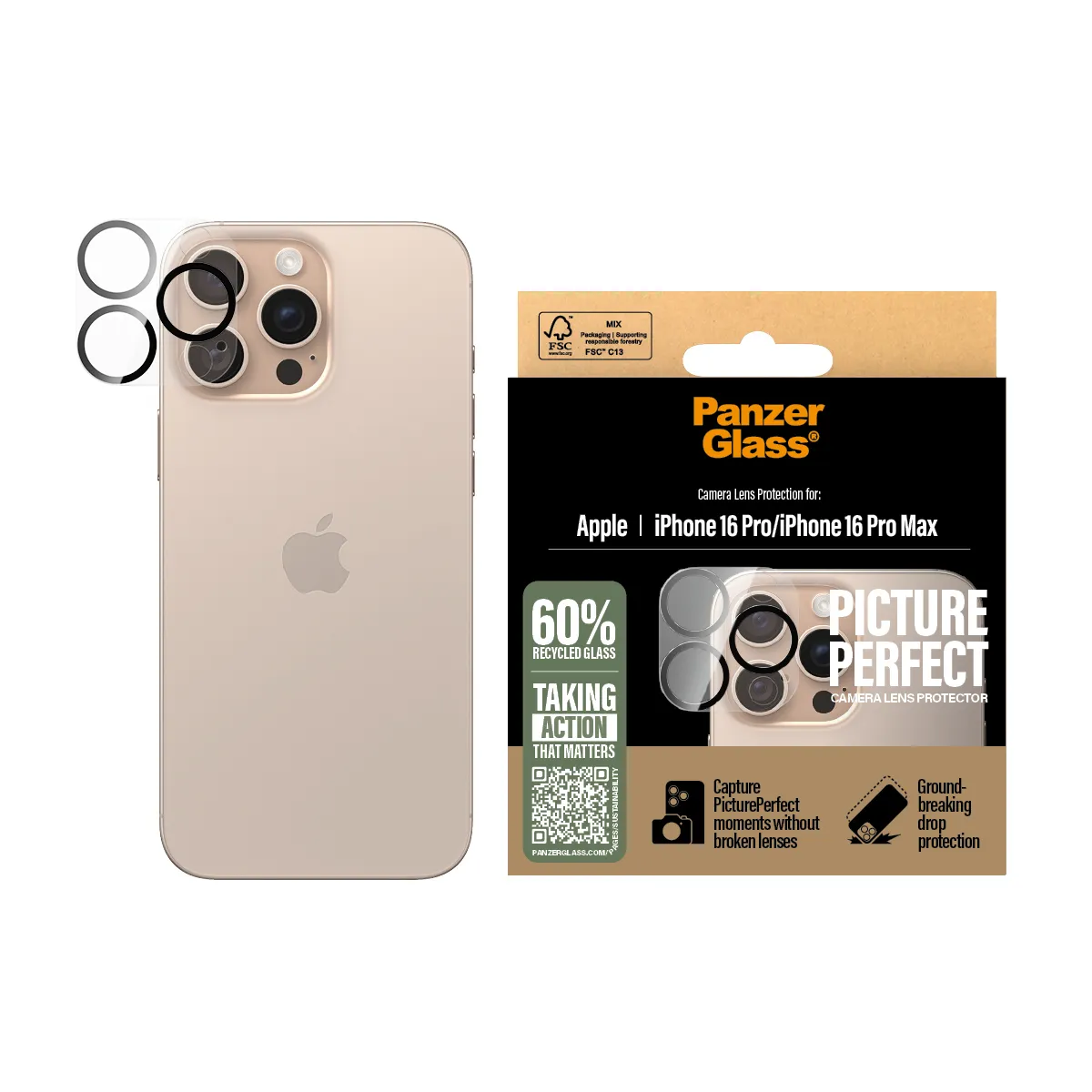 PanzerGlass Pro PicturePerfect Lens Protection iPhone 16 Pro / 16 Pro Max PanzerGlass Pro PicturePerfect Lens Protection iPhone 16 Pro / 16 Pro Max