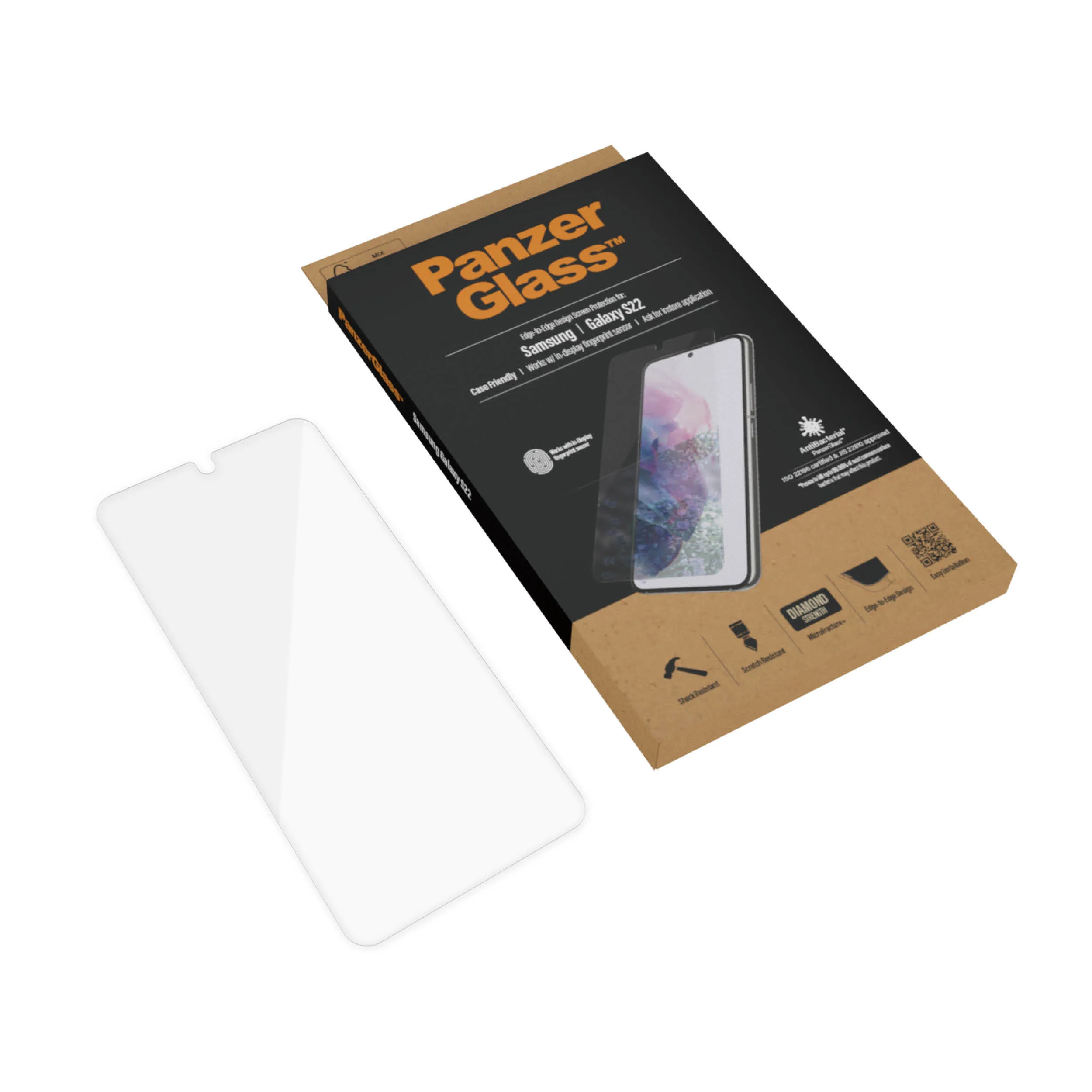 PanzerGlass Case Friendly, Galaxy S22 - Screen Glass