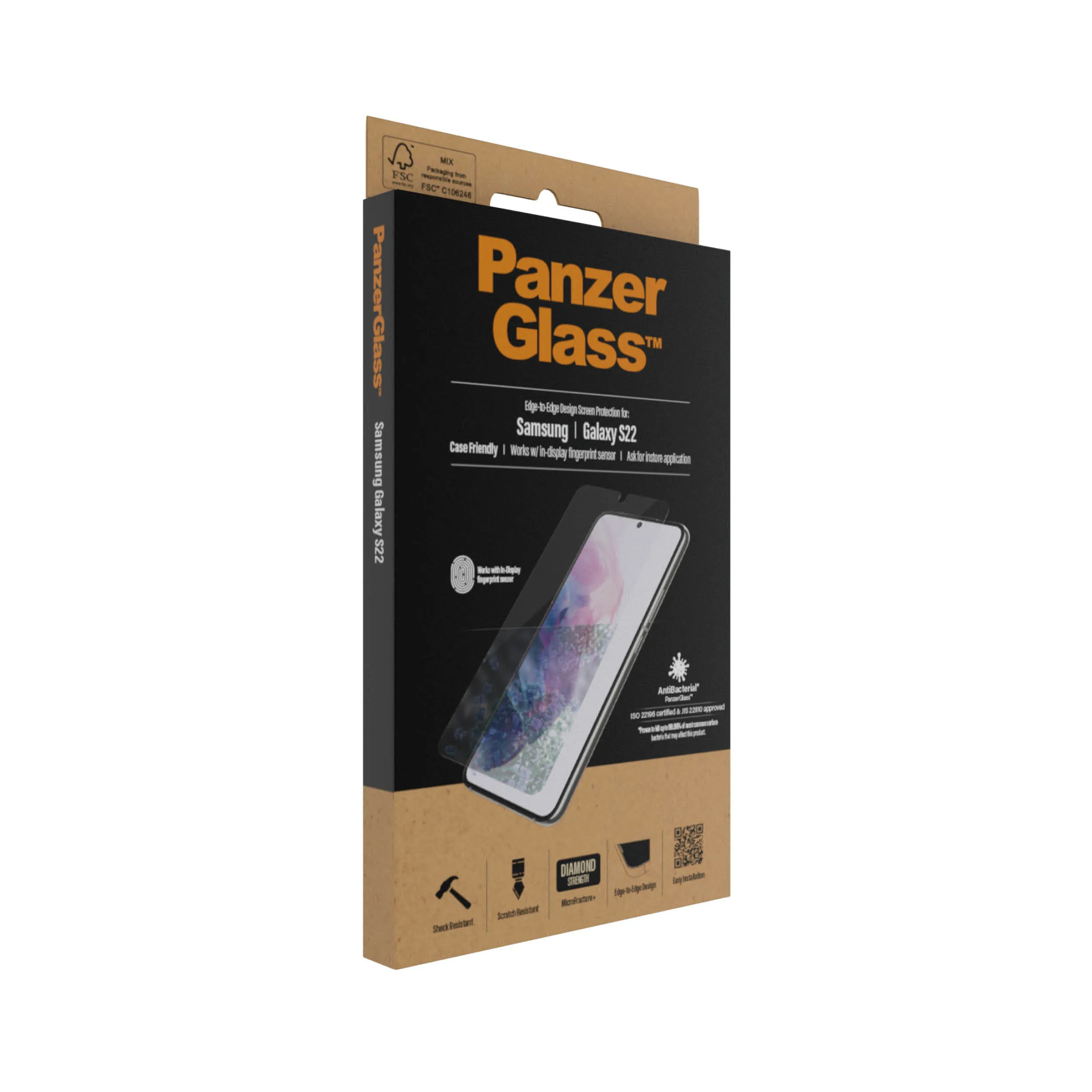 PanzerGlass Case Friendly, Galaxy S22 - Screen Glass