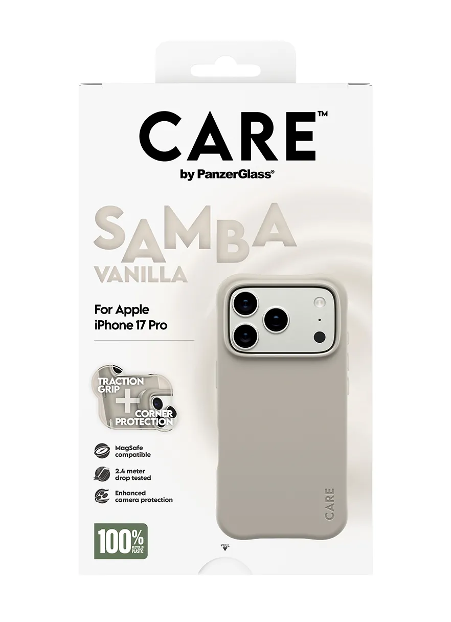 PanzerGlass Samba MagSafe fodral f&ouml;r iPhone 17 Pro, Vanilla
