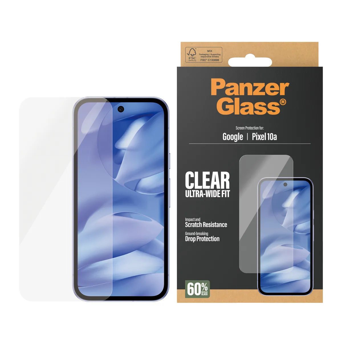 PanzerGlass Ultra-Wide Fit Google Pixel 10a -panssarilasi