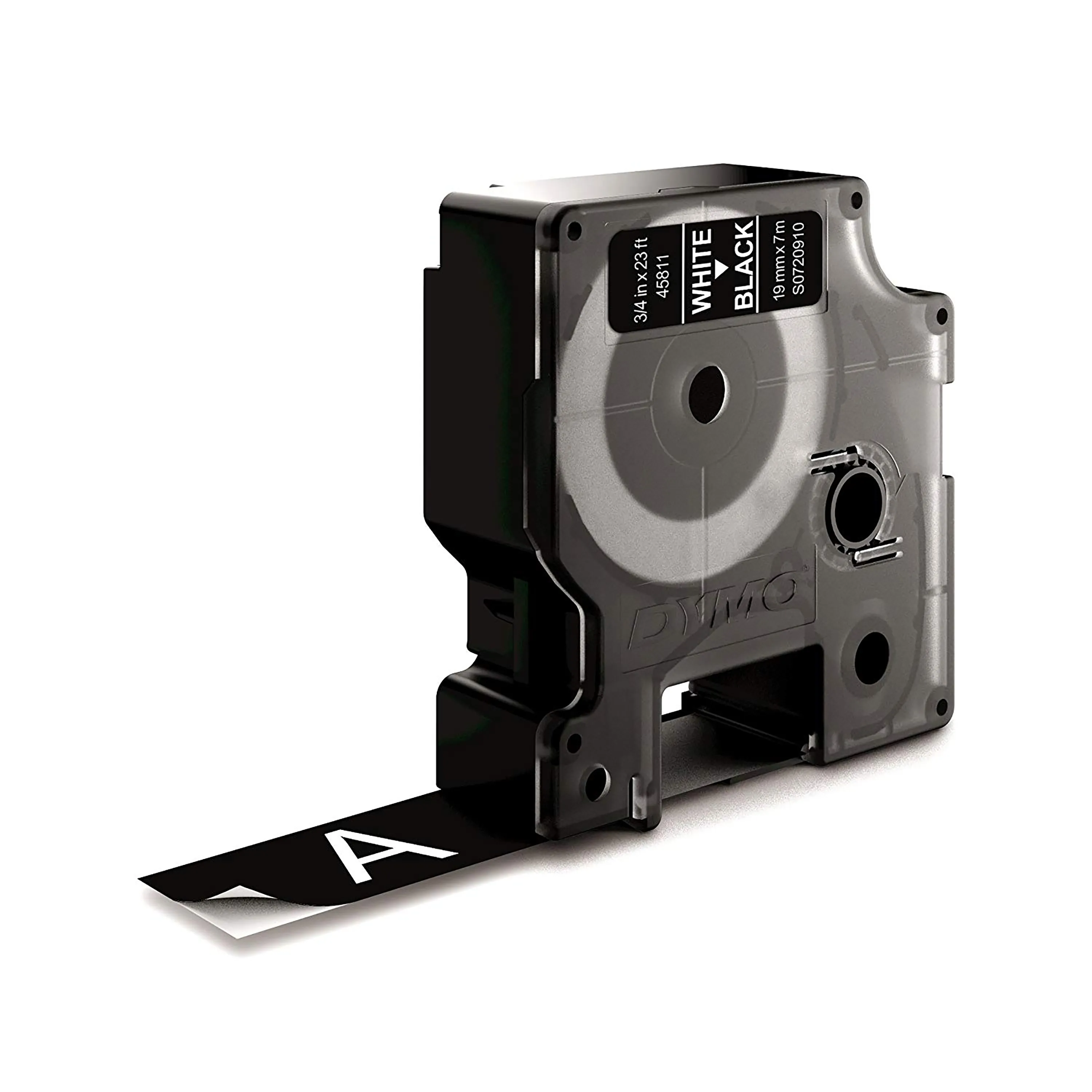 Tape D1 19mmx7m white/black