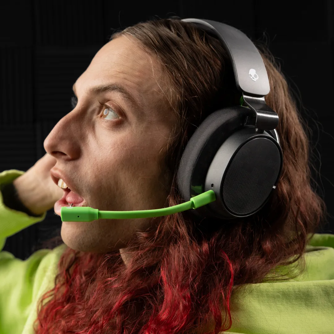 Skullcandy SLYR PRO Wireless Gaming Headset, Black/Green
