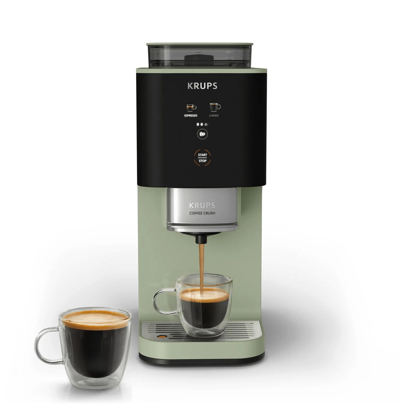 Krups Coffee Crush SA401L -t&auml;ysautomaattinen espressokone, vihre&auml;