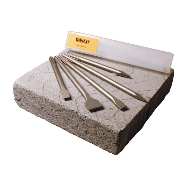 DeWALT SDSMAXSET2 - 5pc sds max chisel set