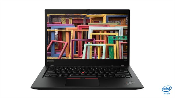 Lenovo 14" IPS ThinkPad T490s, 256GB M.2 SSD, Win 10 Pro - B&auml;rbar dator, svart