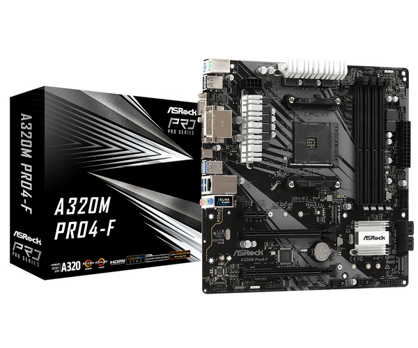 ASRock A320M Pro4-F mATX - moderkort