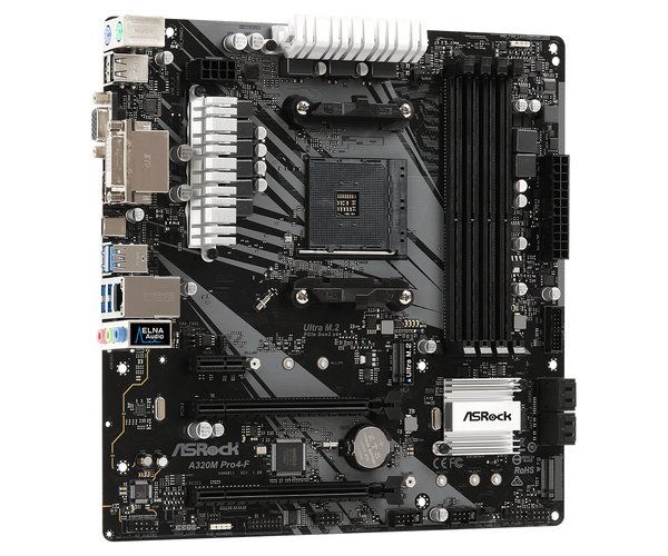 ASRock A320M Pro4-F mATX - moderkort