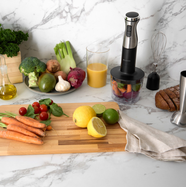 Champion CHSTM600 1000W Hand Blender Kit, Stainless Steel/Black