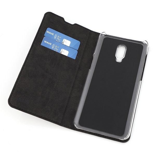 Wave Book Case, Oneplus 6T - Black