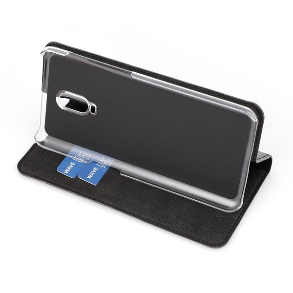 Wave Book Case, Oneplus 6T - Black