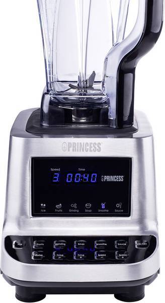 Princess Healthy Turbo Blender 1600 W Aluminium , Black